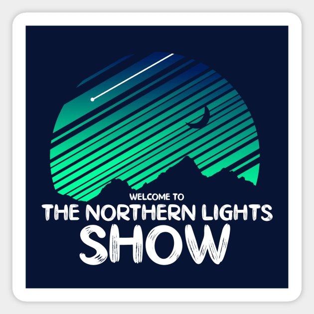 Welcome To The Northern Lights Show Sticker by Lumos19Studio